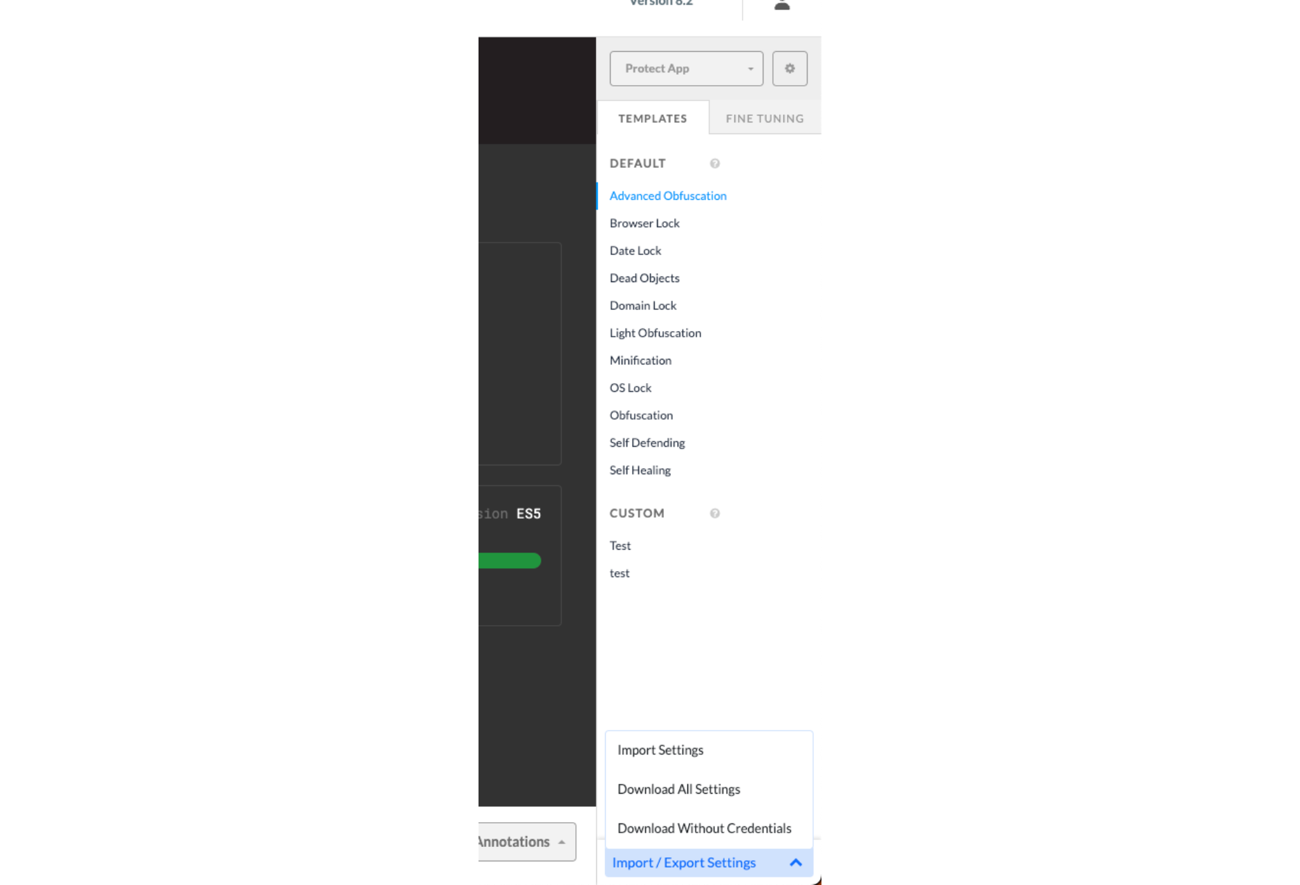 Jscrambler CLI first steps include the download of a JSON file