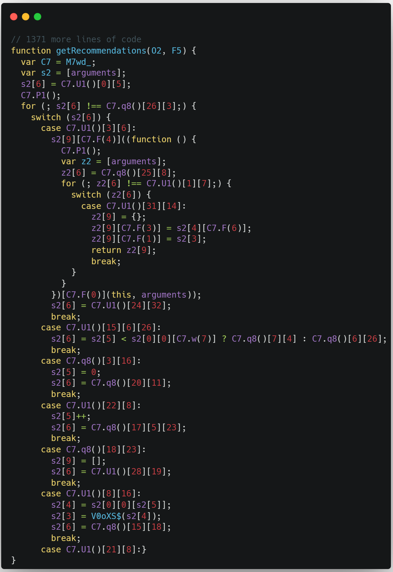 JavaScript Obfuscation Example