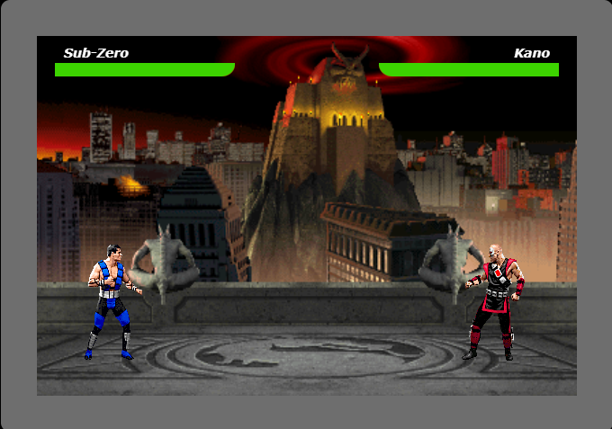 classic game recreated in JavaScript-mortal-kombat