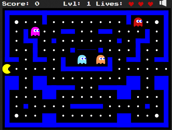 first classic game recreated in JavaScript-pac-man