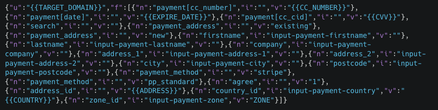 Exfiltration JSON Skeleton