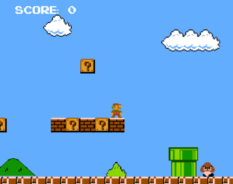 classic game recreated in JavaScript-super-mario-bros